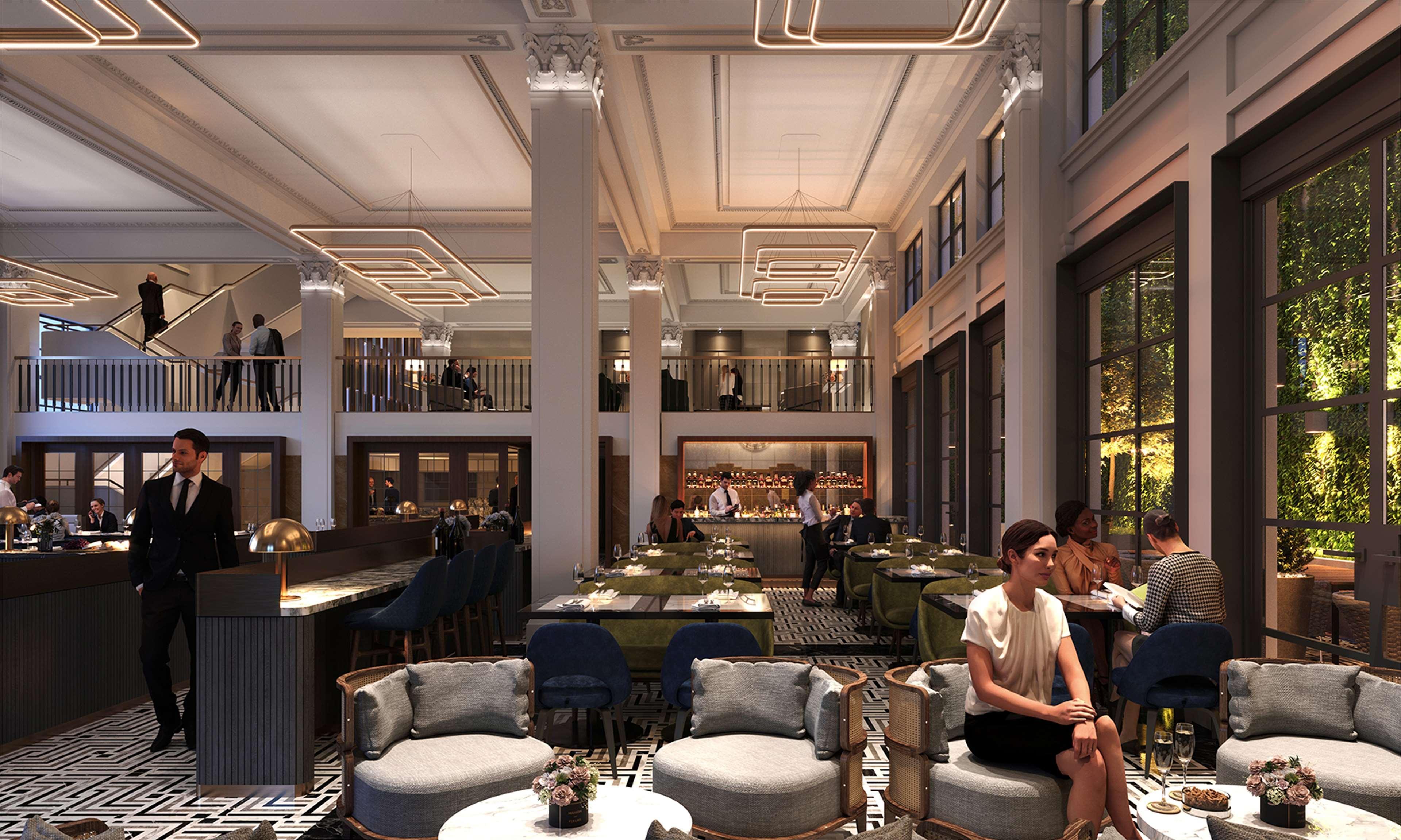 Hilton Melbourne Little Queen Street Экстерьер фото The interior of the restaurant